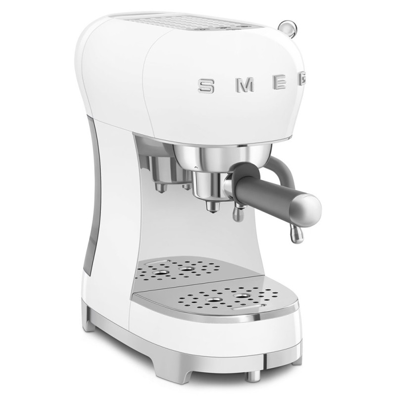 SMEG ECF02WHEU 50s Style Espresso-Kaffemaschine Weiß